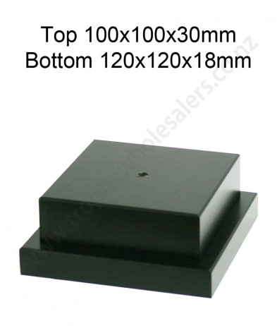 BS120100 Black Matt Stack Base