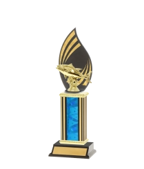  F/Back Tube Trophy On P/Base <Br>34.5cm