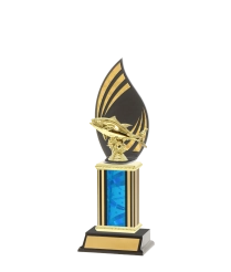  F/Back Tube Trophy On P/Base <Br>32cm