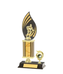  F/Back Tube Trophy On P/Base <Br>35cm