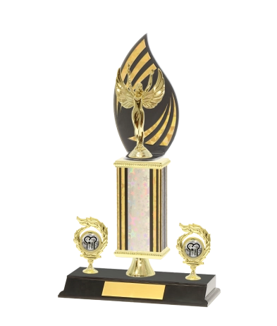  F/Back Tube Trophy On P/Base <Br>37.5cm