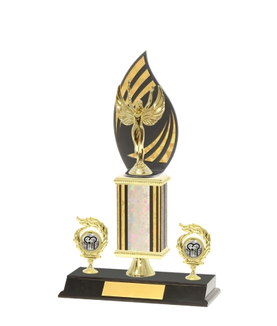  F/Back Tube Trophy On P/Base <Br>35cm