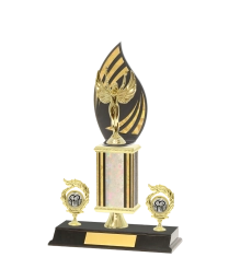  F/Back Tube Trophy On P/Base <Br>35cm