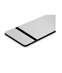LD107960 TroLase Digital Print Matte BR Alum/Black 1.6mm