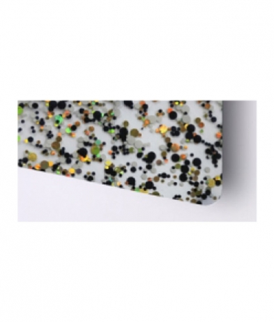 LGYD221 TroGlitter Chunky Black/White Dot 3mm