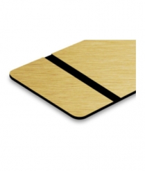 LT734 TroLaseThins Brushed Gold/Black 0.5mm