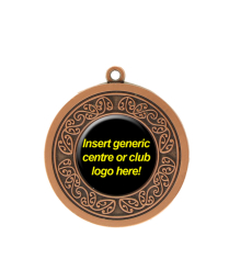 M003Z Insert - Bronze Koru Relief Medal 4.5cm Dia
