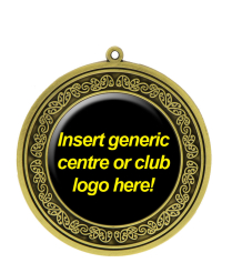M004G Insert - Gold Koru Relief Medal 7.5cm Dia