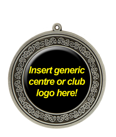 M004S Insert - Silver Koru Relief Medal 7.5cm Dia