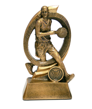 RES0043 Basketball Female Resin 17.5cm