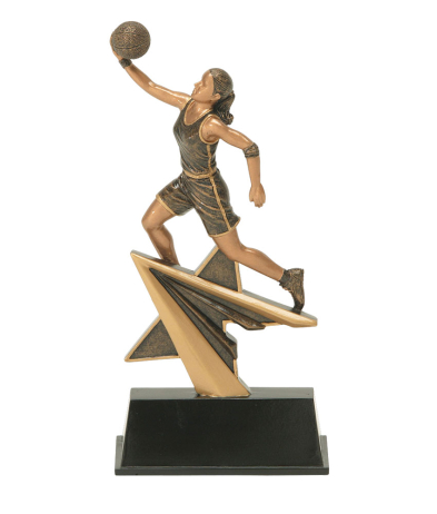 RES0045 Basketball Female Resin 18cm