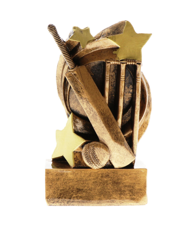 RES0104 Star Swirl Cricket Resin 13.5cm