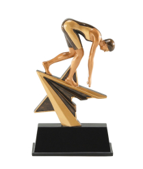 RES0252 Swimming Female Resin 18cm