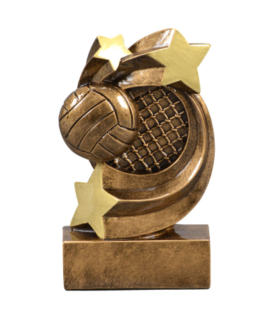 RES0285 Star Swirl Volleyball Resin 13.5cm
