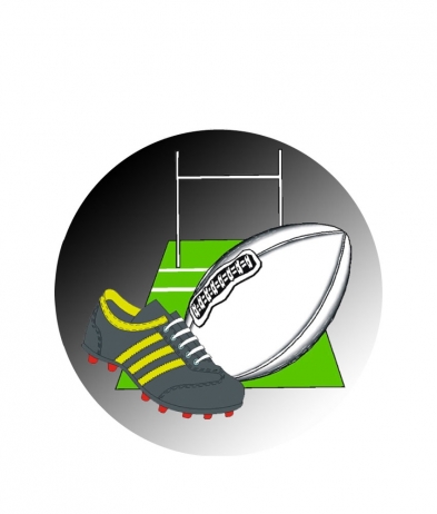 RUGB203 Rugby Field - Dome 50mm