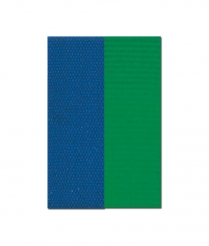 V122BEGR V Neck Blue/Green Ribbon