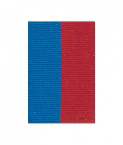 V122BERD V Neck Blue/Red Ribbon