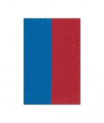 V122BERD V Neck Blue/Red Ribbon