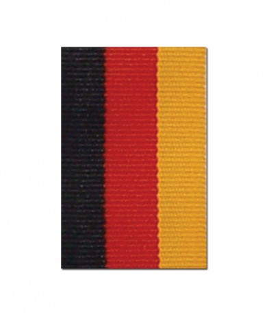 V122BRG V Neck Black/Red/Gold Ribbon