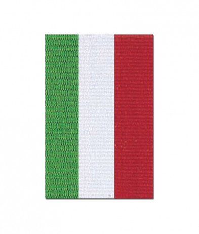 V122GWR V Neck Green/White/Red Ribbon