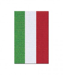 V122GWR V Neck Green/White/Red Ribbon