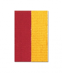 V122RDGD V Neck Red/Gold Ribbon