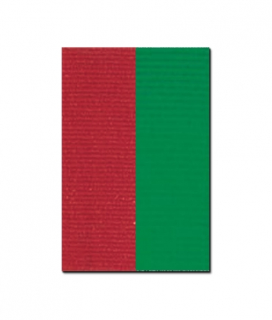 V122RDGR V Neck Red/Green Ribbon