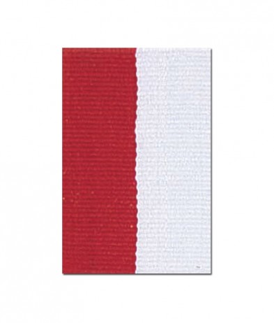 V122RDWE V Neck Red/White Ribbon