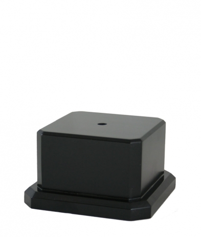 WB04 Black Wooden Base - Top 11.5cm sq