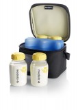 200.1756 Cooler Bag with 4 Breastmilk bottles (150 ml) and cooling el