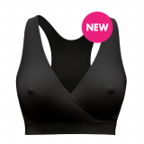  Keep Cool&trade; Sleep Breathable Maternity and Nursing Bra Black