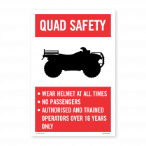  Quad Bike Safety Rules Sticker