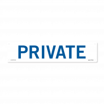 private sign