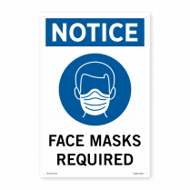  Covid - Face Masks Required - Sign