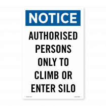 authorised person climb silo
