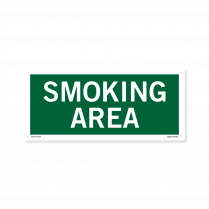 smoking area sign