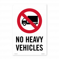 no heavy vehicles sign