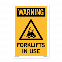  Caution Forklift In Use PVC