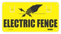 electric fence sign