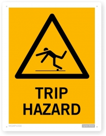 trip hazard sign