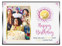 LMPF103 **30TH GLASS GLITTER PF 6X4