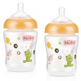 N01140 NUBY 2PK WIDE NECK BOTTLES 270ml