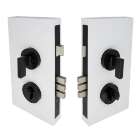 Mini Lever Entrance Lock Kit Round, 60mm