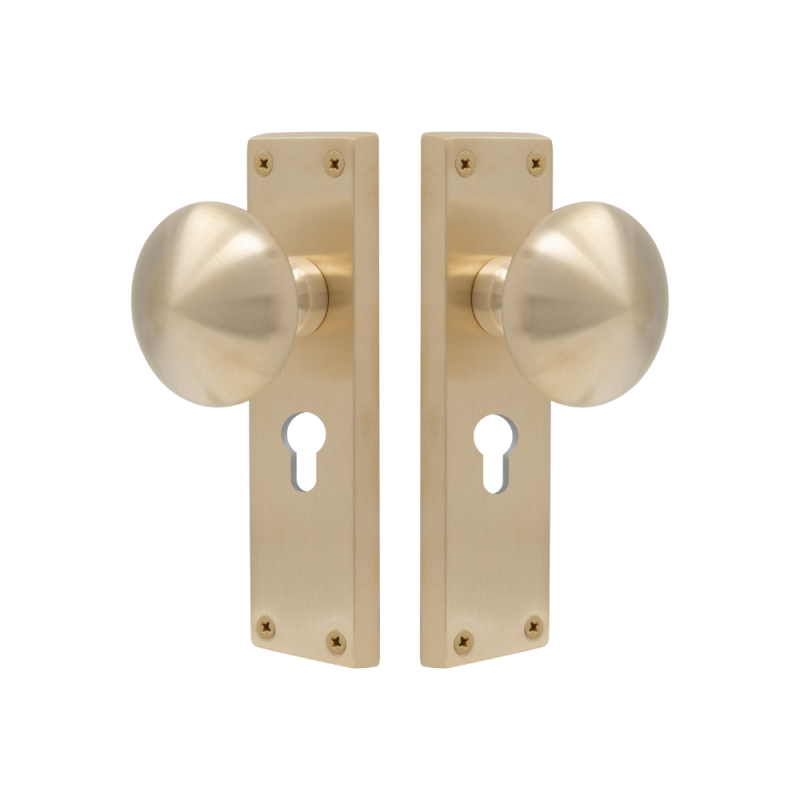 Unlacquered Satin Brass