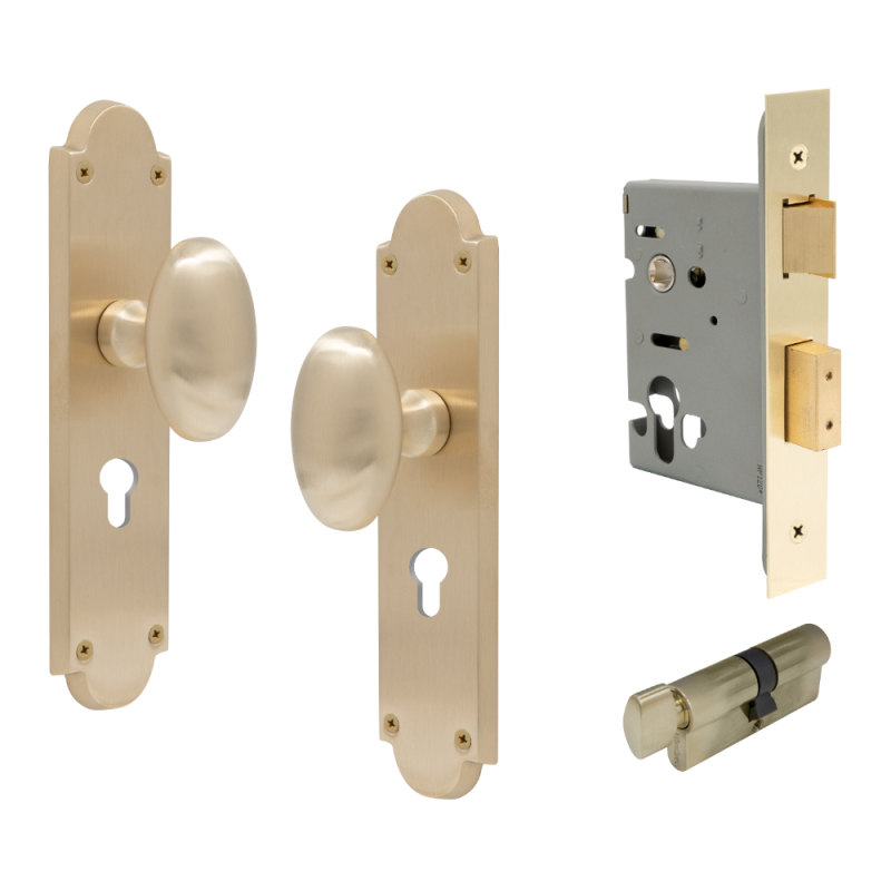 Unlacquered Satin Brass