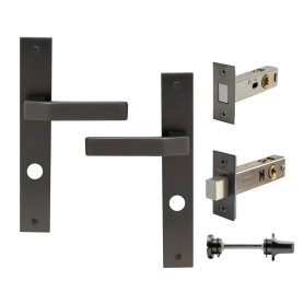 Galaxy - Qube Elite Longplate Privacy Set - P85 - Magnetic Latch