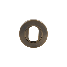 57mm Round Oval Escutcheon (Each) - Brass