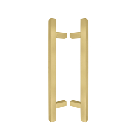 DELETED - Brass Pull Handle Pair Square 300mm OA