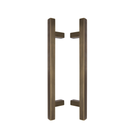 DELETED - Brass Pull Handle Pair Square 300mm OA