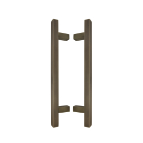 DELETED - Brass Pull Handle Pair Square 300mm OA